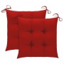 Sillas de comedor jardín con cojines 2 uds madera maciza acacia de , Sillas de jardín - Ref: Foro24-3060843, Precio: 262,86 €...