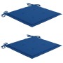 Sillas de jardín con cojines 2 uds madera maciza acacia y acero de , Sillas de jardín - Ref: Foro24-3061498, Precio: 256,33 €...
