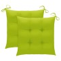 Sillas de jardín con cojines 2 uds madera maciza acacia y acero de , Sillas de jardín - Ref: Foro24-3061514, Precio: 235,74 €...