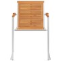 Sillas de jardín con cojines 2 uds madera maciza acacia y acero de , Sillas de jardín - Ref: Foro24-3061491, Precio: 264,14 €...