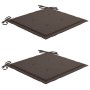 Sillas de jardín con cojines 2 uds madera maciza teca y acero de , Sillas de jardín - Ref: Foro24-3061523, Precio: 283,36 €, ...