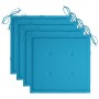 Set de comedor exterior plegable 5 piezas con cojines bambú de , Conjuntos de jardín - Ref: Foro24-3063964, Precio: 263,49 €,...