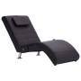 Diván de masaje con almohada de cuero artificial marrón de , Divanes - Ref: Foro24-281286, Precio: 229,10 €, Descuento: %