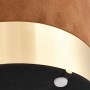 Taburete de terciopelo marrón y dorado de , Taburetes y sillas plegables - Ref: Foro24-249838, Precio: 41,61 €, Descuento: %