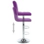 Taburetes de cocina 2 unidades cuero sintético morado de , Taburetes de cocina - Ref: Foro24-323641, Precio: 135,57 €, Descue...