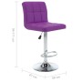 Taburetes de cocina 2 unidades cuero sintético morado de , Taburetes de cocina - Ref: Foro24-323641, Precio: 135,57 €, Descue...