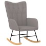 Silla mecedora con reposapiés tela gris taupe de , Mecedoras - Ref: Foro24-327631, Precio: 115,36 €, Descuento: %