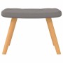 Silla mecedora con reposapiés tela gris taupe de , Mecedoras - Ref: Foro24-327631, Precio: 115,36 €, Descuento: %