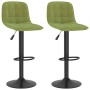 Taburetes de cocina 2 uds terciopelo verde claro de , Taburetes de cocina - Ref: Foro24-333993, Precio: 103,21 €, Descuento: %