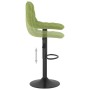Taburetes de cocina 2 uds terciopelo verde claro de , Taburetes de cocina - Ref: Foro24-333993, Precio: 103,21 €, Descuento: %