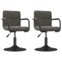 Sillas de comedor giratorias 2 unidades terciopelo gris oscuro de , Sillas de comedor - Ref: Foro24-334618, Precio: 131,77 €,...