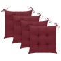 Sillas comedor de jardín 3 uds madera maciza acacia y cojines de , Sillas de jardín - Ref: Foro24-3064452, Precio: 296,22 €, ...