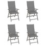 Sillas reclinables jardín y cojines 4 uds madera maciza acacia de , Sillas de jardín - Ref: Foro24-3065378, Precio: 328,49 €,...