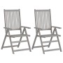 Sillas reclinables jardín y cojines 4 uds madera maciza acacia de , Sillas de jardín - Ref: Foro24-3065378, Precio: 328,49 €,...
