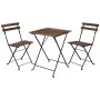 ProGarden Bistro Tisch und Stühle 3 Stück schwarz von ProGarden, Gartensets - Ref: Foro24-436226, Preis: 102,27 €, Rabatt: %