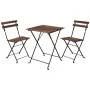 ProGarden Bistro Tisch und Stühle 3 Stück schwarz von ProGarden, Gartensets - Ref: Foro24-436226, Preis: 102,27 €, Rabatt: %