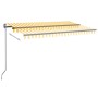 Toldo automático LED sensor de viento amarillo blanco 400x350cm de , Toldos - Ref: Foro24-3069193, Precio: 810,46 €, Descuent...