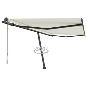 Toldo de pie automático crema 450x300 cm de , Toldos - Ref: Foro24-3069767, Precio: 596,63 €, Descuento: %
