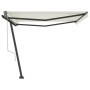 Toldo de pie automático crema 450x300 cm de , Toldos - Ref: Foro24-3069767, Precio: 596,63 €, Descuento: %