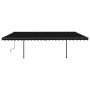 Toldo retráctil automático con postes gris antracita 6x3,5 m de , Toldos - Ref: Foro24-3070289, Precio: 867,44 €, Descuento: %