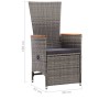 Juego de comedor de jardín 7 piezas ratán sintético gris de , Conjuntos de jardín - Ref: Foro24-3070770, Precio: 1,00 €, Desc...