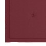 Sillas de jardín 6 uds madera maciza de teca cojines rojo tinto de , Sillas de jardín - Ref: Foro24-3073040, Precio: 863,56 €...