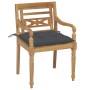 Sillas Batavia 4 unidades madera maciza de teca con cojines de , Sillas de jardín - Ref: Foro24-3073310, Precio: 501,18 €, De...