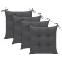 Sillas Batavia 4 unidades madera maciza de teca con cojines de , Sillas de jardín - Ref: Foro24-3073310, Precio: 501,18 €, De...