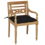 Sillas Batavia 6 unidades madera maciza de teca con cojines de , Sillas de jardín - Ref: Foro24-3073344, Precio: 760,73 €, De...
