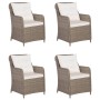 Juego de comedor para jardín 5 piezas marrón de vidaXL, Conjuntos de jardín - Ref: Foro24-3067818, Precio: 807,41 €, Descuent...