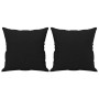 Sofá de 2 plazas con cojines tela de microfibra negro 140 cm de , Sofás - Ref: Foro24-3200974, Precio: 310,24 €, Descuento: %