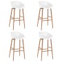 Taburetes de bar 4 unidades blanco en Taburetes de cocina | Comprar online en Foru.es