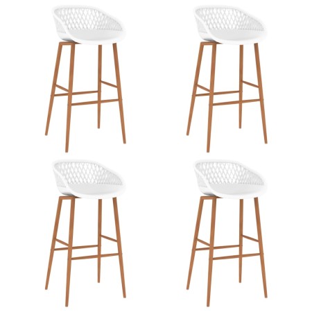 Taburetes de bar 4 unidades blanco en Taburetes de cocina | Comprar online en Foru.es