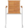 Sillas de jardín 4 uds madera maciza acacia y acero inoxidable de , Sillas de jardín - Ref: Foro24-3078467, Precio: 426,54 €,...