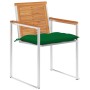 Sillas de jardín y cojines 4 unidades madera maciza de acacia de , Sillas de jardín - Ref: Foro24-3078490, Precio: 456,65 €, ...