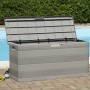 Caja de almacenamiento de jardín gris 117x45x56 cm de , Cajas de almacenaje para exteriores - Ref: Foro24-43709, Precio: 67,5...