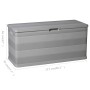 Caja de almacenamiento de jardín gris 117x45x56 cm de , Cajas de almacenaje para exteriores - Ref: Foro24-43709, Precio: 67,5...