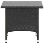 Mesita de centro de ratán sintético negro 50x50x47 cm de , Mesas de jardín - Ref: Foro24-46250, Precio: 61,24 €, Descuento: %