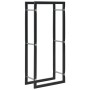 Leñero de acero negro 44x20x100 cm de , Bolsas y soportes de leña - Ref: Foro24-284700, Precio: 44,62 €, Descuento: %