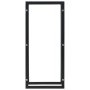 Leñero de acero negro 44x20x100 cm de , Bolsas y soportes de leña - Ref: Foro24-284700, Precio: 44,62 €, Descuento: %