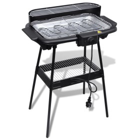 Barbacoa rectangular eléctrica con soporte BBQ de jardín de , Barbacoas - Ref: Foro24-40977, Precio: 64,18 €, Descuento: %
