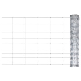 Valla de jardín de acero galvanizado plateado 50x1,2 m de , Paneles de vallas - Ref: Foro24-149485, Precio: 86,70 €, Descuent...