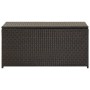 Caja de almacenaje jardín ratán sintético marrón 100x50x50 cm de , Cajas de almacenaje para exteriores - Ref: Foro24-46472, P...