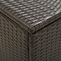 Caja de almacenaje jardín ratán sintético marrón 100x50x50 cm de , Cajas de almacenaje para exteriores - Ref: Foro24-46472, P...