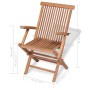Conjunto de comedor de jardín 5 piezas madera maciza de teca de , Conjuntos de jardín - Ref: Foro24-44683, Precio: 513,66 €, ...