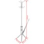 Perchero blanco metálico de pie de , Percheros para sombreros y abrigos - Ref: Foro24-241171, Precio: 22,91 €, Descuento: %