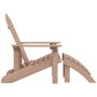 Silla de jardín Adirondack con reposapiés HDPE marrón de , Sillas de jardín - Ref: Foro24-318647, Precio: 182,24 €, Descuento: %