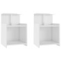 Mesitas de noche 2 uds contrachapada blanco brillo 40x35x60 cm de , Mesitas de noche - Ref: Foro24-806188, Precio: 55,89 €, D...