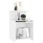 Mesitas de noche 2 uds contrachapada blanco brillo 40x35x60 cm de , Mesitas de noche - Ref: Foro24-806188, Precio: 55,89 €, D...