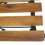 Sillas plegables de jardín 2 uds acero y madera acacia maciza de , Sillas de jardín - Ref: Foro24-43735, Precio: 195,50 €, De...